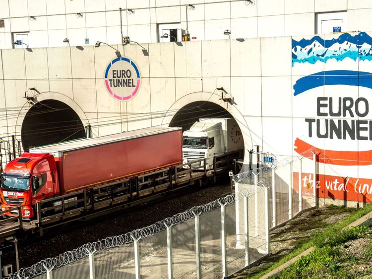 Eurotunnel freight tunnel