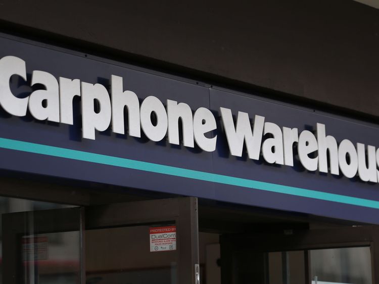 File pic of Carphone Warehouse logo 