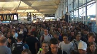 Delays at Stansted have caused chaos on Saturday morning