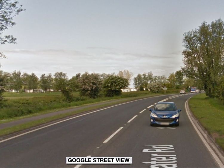 The man was found off the A370 near Weston-super-Mare